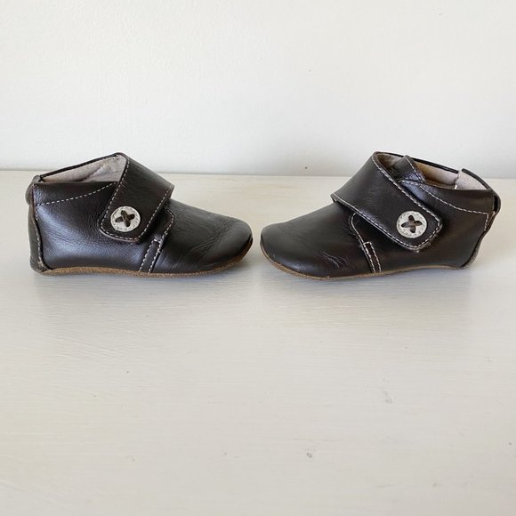 Livie & Luca Infant Boys Benny Brown Leather Bootie, 6-12 Months - Picture 6 of 9